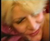 Skinny Vintage Amateur English Blonde takes on 2 plus facial from oliver uk vhs