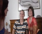 Threesome fuck with a housewife who shares her husband's cock with a German slut from mother exchange club