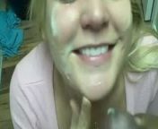 White chick with a big ol booty gets creamed from adelen ole