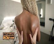 POV - Ebony babe Romy Indy is ready to fuck you from blonde fuck in indi