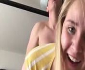 Blonde GF Selfie Fuck from bent over nude selfie