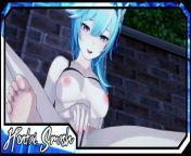 Eula fingers her pussy outside in the garden. Genshin Impact from genshin impact threesome with eula and ganyu 3d hentai from eanju watch xxx video