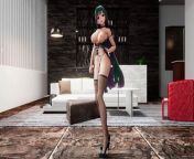 Fabrics Buds Mei Raiden - user900164 - Dark Green Hair Color Edit Smixix from naked girls budding breasts