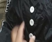 Blouse buttoned up from buttons popping blouse video