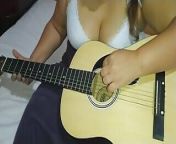 Horny Naughty Angel Nikita Plays On Guitar And With Her Big Hot Tits from footjob sex muwid