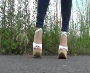 Meus pezinhos em Sandalia Plataforma Alta Branca from indian alta anklets feet videos