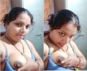 Horny desi bhabhi sucking her boobs from horny desi bhabhi boob pressi