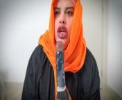 Arab deepthroats a dildo and her ass is open. from telugu video calling recording sex
