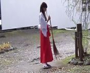 Your Complex of Tiny Tits is a Must-See for Many Men! The Slutty, Brown-Haired Shrine Maiden Loves to Beg for a Fuck! from village girl shrine