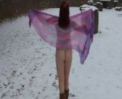 Alyssa Dennison Nude in the Snow from selfshot nude ag 440 ohio
