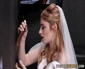 Wedding Day Bride Reese Robbins Detours To A Gloryhole For BBC from brales day compilation