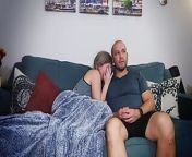 Scary Movie Watching Turns to Cheating on My Husband from husband strokes and kisses wife while fucking with bbc