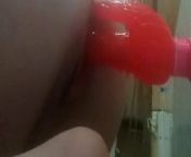 Clip from Playing with my double dildo from bi girls try anal dp with strapon arkcollegegirl
