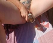 He sticks a beer in my pussy and he drinks it! from www xnsxxx comunty beer drink an