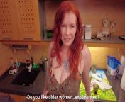 PEEPING Neighbor Guy Fucks redhead Busty MILF Ellie. She's his friend's Mom. from ginger gonzaga rides a guy in im dying up here series