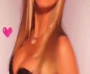 Heidi Klum close-up on her big cleavage in black outfit from super hot sexy model boobs sucking and fucking with