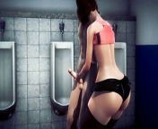 Hentai 3D Uncensored - Shien Sex in Toilet Part 1 from famke janssen sex in toilet