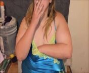 Cute Blonde Smoking & Talking Dirty Showing Off Huge Tits from full video cherrynips nude onlyfans leak 32