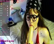 Slutty Hot Webcam Girl, Toy Control And Sensual Sucking Dildo - March Foxie from slutty hot teens