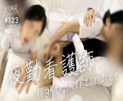Rookie nurse has sex with a doctor at night shift. Use pussy.I couldn't stand the pleasure next to the patient. from syif