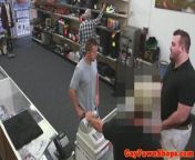 Pawning straight jock cocksucked for cash from pawn shop gay
