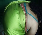 My Indian stepmom dress remove and saree wear my front side I see and record video from marathi casta saree one side boob show in blouse