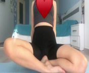Naked yoga. Just doing yoga and showing off my curves from naked yoga girle showing