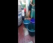 Indian stepmother was washing clothes, I want seeing her delicious ass and I secretly fucked her from indian village outdoor washing cloth sex video