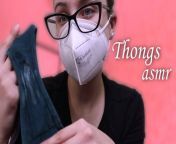 Roommate Makes you Sniff her Dirty Thongs Collection from the asmr collection bella