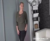 BBW Krystal Swift shows off her curves in a casting from fuck woman
