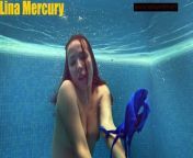 Big titties and ass teen swimming naked from titties and ass