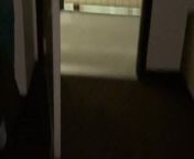 Fucking hotel door wide open from door