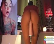tattooed naked model with outstanding looks was plugged up to enjoy on an adult website from webcam russian girl with fuckmachine