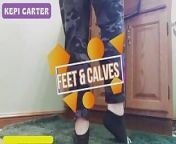 Flexing my calves in socks and barefoot from jhon carper gigantess mmd feet crush