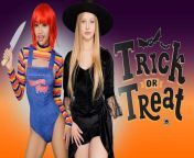 Trick or Threesome - DadCrush Halloween Porn from gender role reversal porn