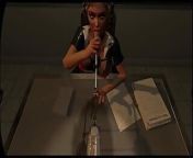Citor3 3D VR Game blonde latex nurse sucks cum through urethra probe from futanari urethra 3d
