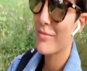 Frankie Bridge riding her bicycle selfie video from top naked english singer