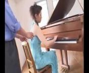 Piano class from interrupt the piano classes of the college student to help her pay for her semester she must give me ass