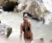 get almost caught fucking in the river from kajal real river bathing nude