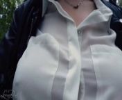 Boobwalk, White Blouse and Leather Jacket from blouse xr