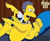 The Simpsons - Homer Catches Marge Cheating on Him with Moe from anime sex ben