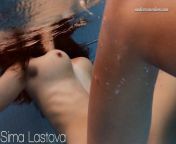 Sima Lastova hot busty swimming naked babe from sima sex