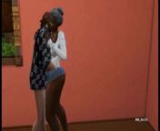 Curvy ebony granny, The Sims 4 from the sims 4 kissing