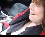 Granny anal dogging in a car from outdoor grandma