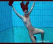 Brunette tight babe Nata Szilva in the pool from lavina tandon nude sex nata