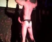 Male Stripper falls on stage (CFNM) from pankja munde stage fall