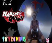 VReal_18K Fuck Harley Quinn skydiving from airplane jump and falling down shortly before opening the parachute - DC comics parod from 加拿大签证申请唯一购买联系飞机电报：ppo995 uvc