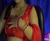 Desi Hot Bhabhi Is Touching Boobs in Bra by Opening Cloth for Self Sex. from andra aunty bra open porn ap