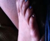 Wife crushing my black balls from indian sexy feet crush