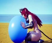 Demon Girl sucking off a bouncing ball. from girl sucking ling coming maal
